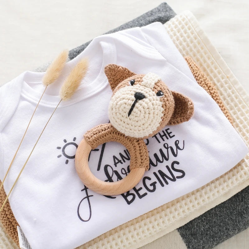 Hochet en crochet Chien