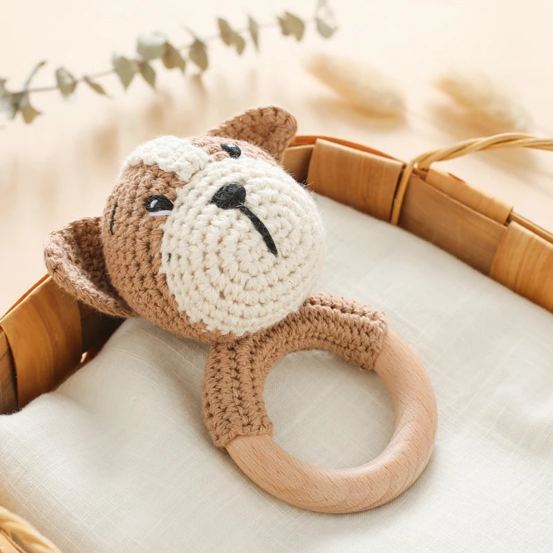 Hochet en crochet Chien