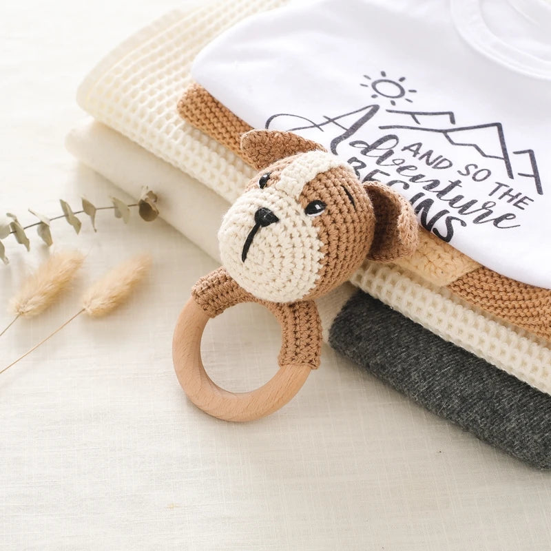 Hochet en crochet Chien