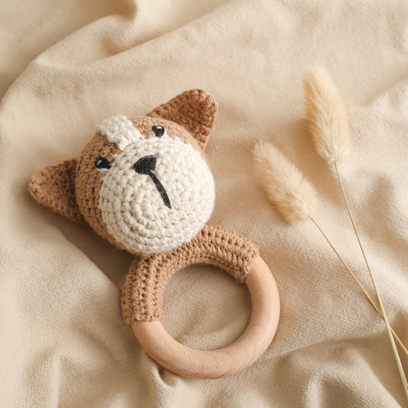 Hochet en crochet Chien