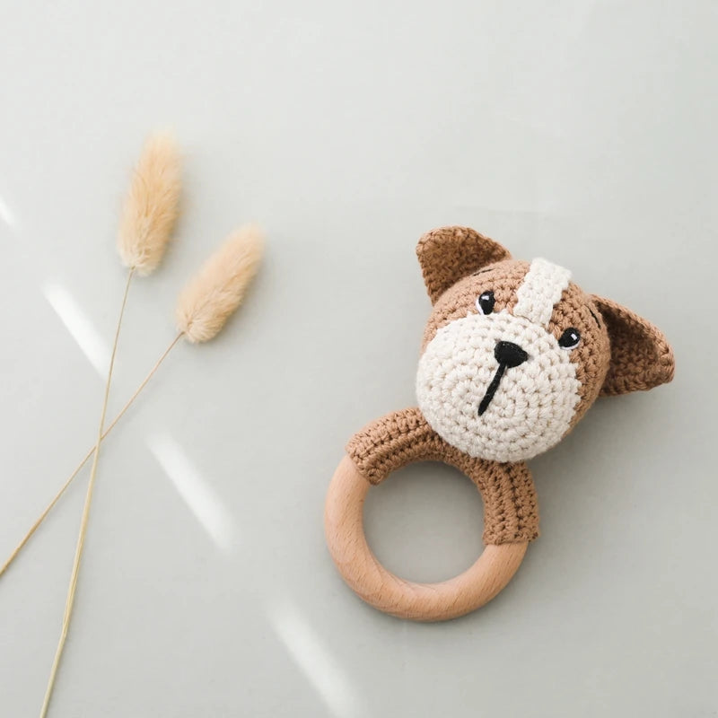 Hochet en crochet Chien